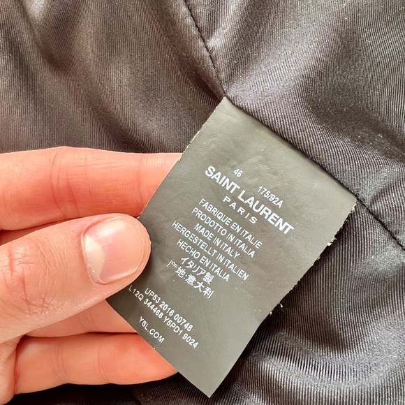 Hedi Slimane Suede Fringe Jacket, Saint Laurent, Snake print, new with tags - Picture 10 of 14